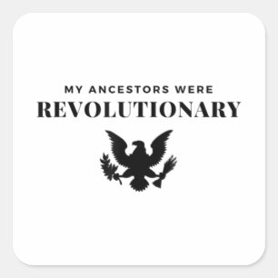 Amerikanische Revolution Quadratischer Aufkleber