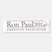 Amerikanische Revolution Ron Pauls 2012 Autoaufkleber (Vorne)