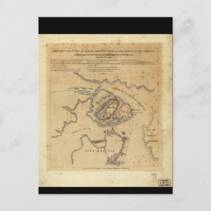 Amerikanische Revolution Schlacht von Bunker Hill  Postkarte
