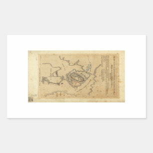 Amerikanische Revolutions-Kampf von Bunker Hill Rechteckiger Aufkleber