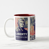 Amerikanische Revolutions-Propaganda-Tasse