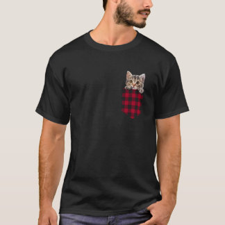 Amerikanische Ringelschwanzkatze in der Tasche sch T-Shirt