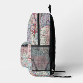 Amerikanische Roadmap Bedruckter Rucksack (Rechts)