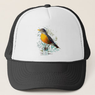 Amerikanische Robin Bird Naturkunde Truckerkappe
