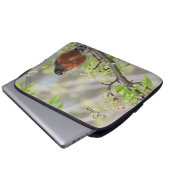 Amerikanische Robin Spring blüht *personalize* Laptopschutzhülle (Vorne Knopf)