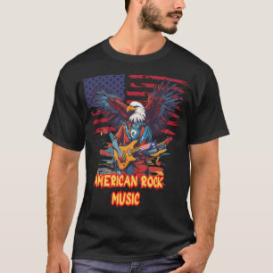 AMERIKANISCHE ROCK Musik, Amerikanischer Adler spi T-Shirt