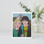 Amerikanische Rocker Postkarte (Stehend Vorderseite)