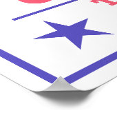 Amerikanische Rodeo Cowboy buckeln Bronco Poster (Ecke)