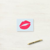 Amerikanische Rose: Farbige Lippen Post-it Klebezettel (Auf Schreibtisch)