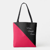 Amerikanische Rose und Schwarz Tasche (Rückseite)
