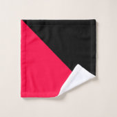 Amerikanische Rose und Schwarze Farben Badhandtuch Set (Waschlappen)