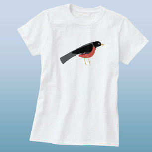 Amerikanische Rotdrossel-Kunst T-Shirt
