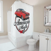 Amerikanische Rote Muskeln Duschvorhang (Beispiel)