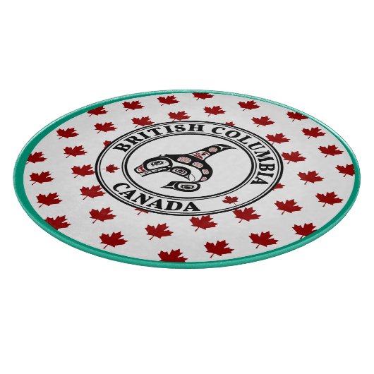 Amerikanische Rote Schwarze Kunst Schneidebrett (Ecke)