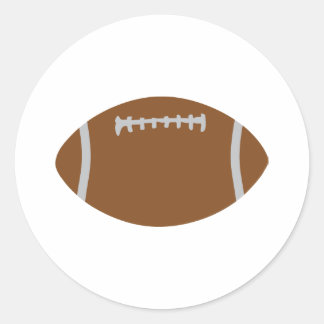 Amerikanische Rugby-Ball-Illustration Runder Aufkleber