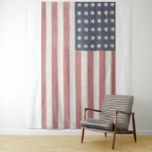 Amerikanische Rustikale amerikanische Flagge Wandteppich (Beispiel)