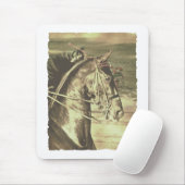 Amerikanische Saddlebred-Imitate Vintag Mousepad (Mit Mouse)