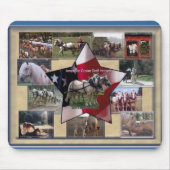 Amerikanische Sahnecollage Mousepad (Vorne)