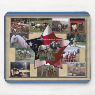 Amerikanische Sahnecollage Mousepad