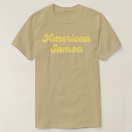 Amerikanische samoa Nationalpark honiggelb funky r T-Shirt (Design vorne)