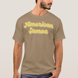 Amerikanische samoa Nationalpark honiggelb funky r T-Shirt
