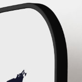 Amerikanische Schildkröte unter dem Mond mit ameri Pickleball Schläger (Linke Seite)