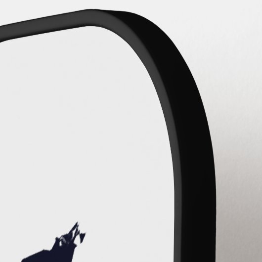 Amerikanische Schildkröte unter dem Mond mit ameri Pickleball Schläger (Linke Seite)