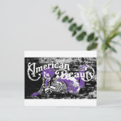 amerikanische Schönheit Postkarte (Stehend Vorderseite)