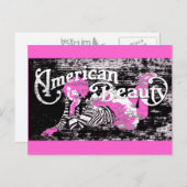 amerikanische Schönheit Postkarte (Vorne/Hinten)