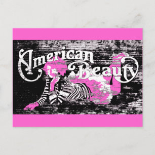 amerikanische Schönheit Postkarte