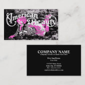 amerikanische Schönheit Visitenkarte (Vorne/Hinten)