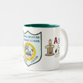 Amerikanische Schulschale Asmaras Zweifarbige Tasse (VorderseiteRechts)