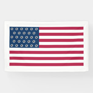 Amerikanische Schussflagge Banner