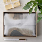 Amerikanische Schwarz-Silber-Fox-Decoupage Seidenpapier (Geschenk)