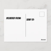 Amerikanische schwarze Ente im Wasser Postkarte (Rückseite)