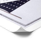 Amerikanische Seeflaggen und Anhänger aus Frankrei Poster (Ecke)