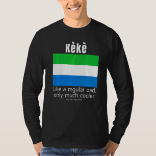 Amerikanische Sierra Leonean Patriot Flagge Vatert T-Shirt