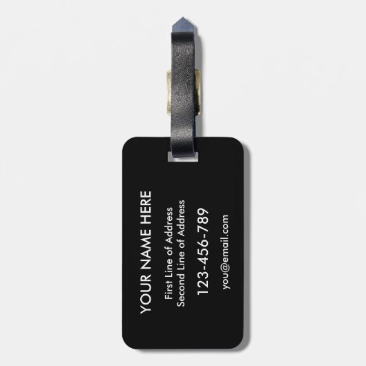 Amerikanische sizilianische gepäckanhänger (Rückseite vertikal)