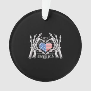 Amerikanische Skelettfächer mit Handarbeit, bearbe Ornament