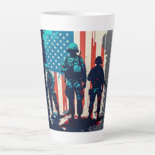 Amerikanische Soldaten Latte Tasse