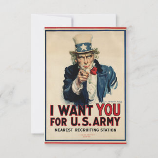 Amerikanische Soldaten Wollte Poster-Weltkrieg Einladung