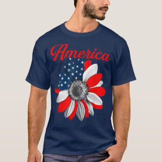 Amerikanische Sonnenblume Gesegnet Glückwunsch chr T-Shirt