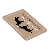 Amerikanische Spaniels, die Hochzeiten feiern, ret Magnet (Rechte Seite)