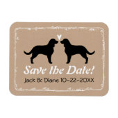 Amerikanische Spaniels, die Hochzeiten feiern, ret Magnet (Horizontal)