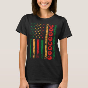 Amerikanische Sportflagge Black History Month Bill T-Shirt