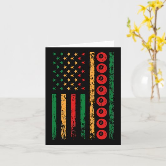 Amerikanische Sportflagge Schwarze Geschichte Mona Karte (Gelbe Blume)