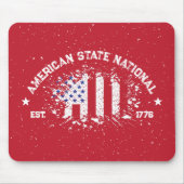 Amerikanische Staat Nationale Friedensflagge Plats Mousepad (Vorne)