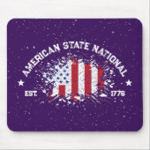 Amerikanische Staat Nationale Friedensflagge Plats Mousepad (Vorne)