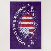 Amerikanische Staat Nationale Friedensflagge Plats Puzzle (Vertikal)