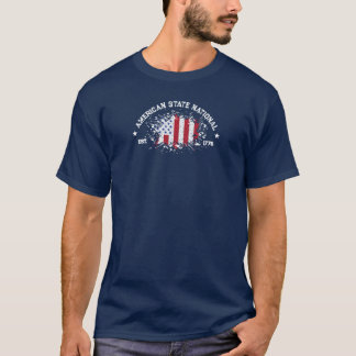 Amerikanische Staat Nationale Friedensflagge Plats T-Shirt